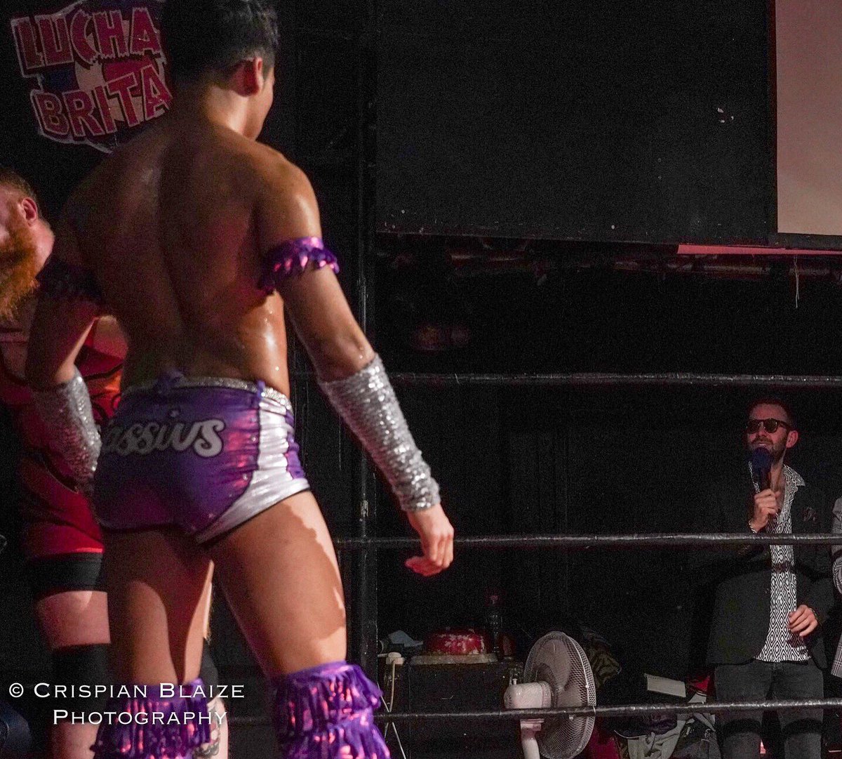 lawhitewrestler's tweet photo. I think I need to file a restraining order against @NeonCassius. Honestly, I pity him now and think he needs professional help. He was so caught up in his obsession with me during the Battle Royal at @TripleL_Lucha’s #ExplicitLucha that he lost as a result. What a shame 🤣 https://t.co/5Z8LO5OS9C