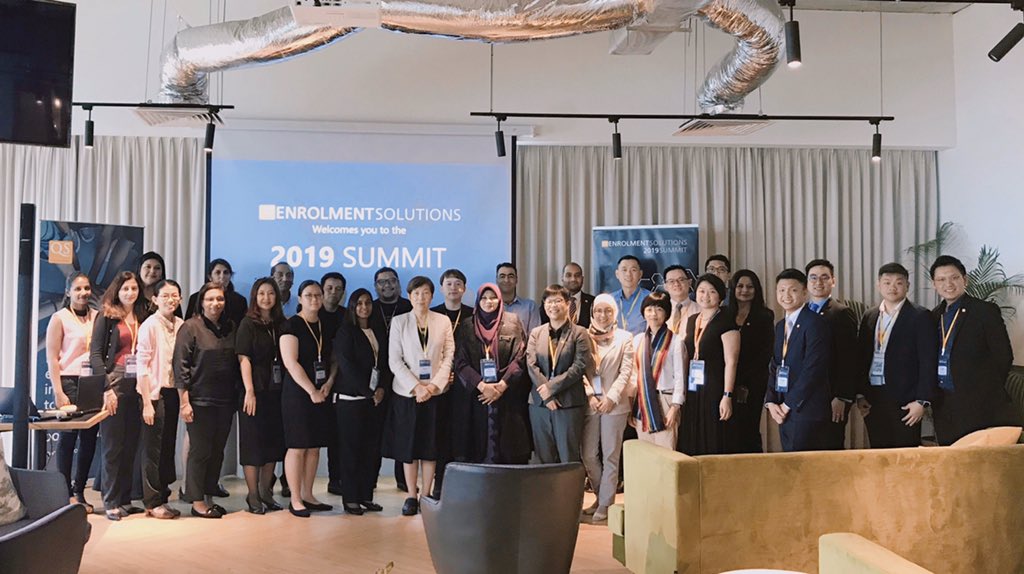 It’s a wrap! The @QSEnrolmentS KL Summit 2019 crew with our fantastic guests and speakers from @mohe_kpt @UoNMalaysia @NUMedMalaysia @MonashMalaysia @SunwayU @educationmsia @HWUMalaysia @HELPUni @TheASBmba @mmumalaysia @UTARnet #uniten. Thank you for joining us!