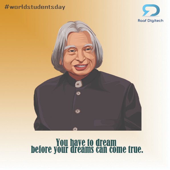 raafdigitech's tweet photo. Salute to MISSILE MAN OF INDIA!
WORLD STUDENTS DAY
#WorldStudentDay #MissileManOfIndia #APJABDULKALAMBIRTHDAY #APJ #India #raafdigitech
#DigitalMarketing https://t.co/KxvUGe8Jts
