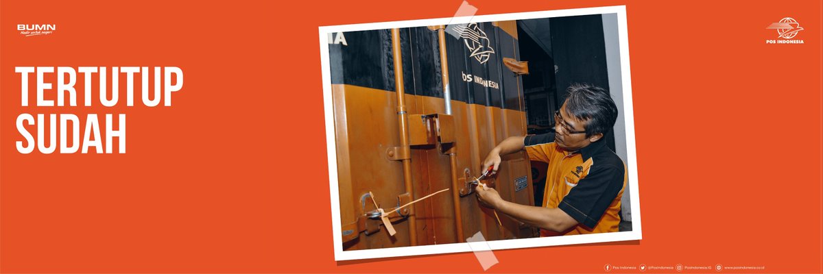 Kalau kiriman sudah masuk semua, pintu disegel untuk memastikan tidak ada yang mengaksesnya selama proses pengantaran. Dibuka lagi sampai di tujuan. Kalau hatimu apa sudah tersegel dan tidak mungkin dibuka lagi?

#POSinaja #POSindonesia #bumnhadiruntuknegeri