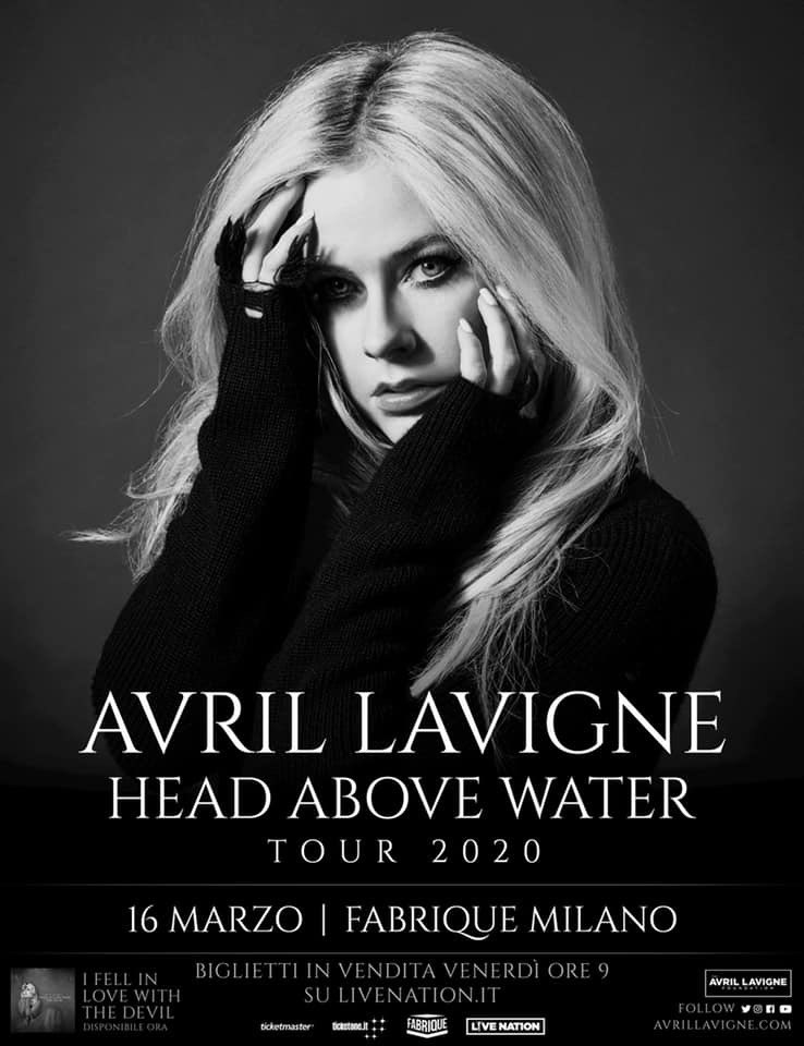 avrilbandaidsIT's tweet photo. La nostra @AvrilLavigne arriva in Italia con un’unica imperdibile data a Milano il prossimo 16 Marzo 2020. Biglietti in vendita a partire da Venerdì ore 9. https://t.co/624gWOvkzj