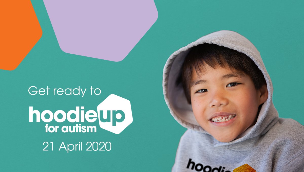 AmazeAutismAU's tweet photo. School registrations are now open for Hoodie Up 2020!
On 21 April 2020, schools around Victoria can show their support for the autism community and celebrate the diversity autism brings to our world. Find out more and register at https://t.co/O3N6BZp4TQ https://t.co/JJr2QpyayK
