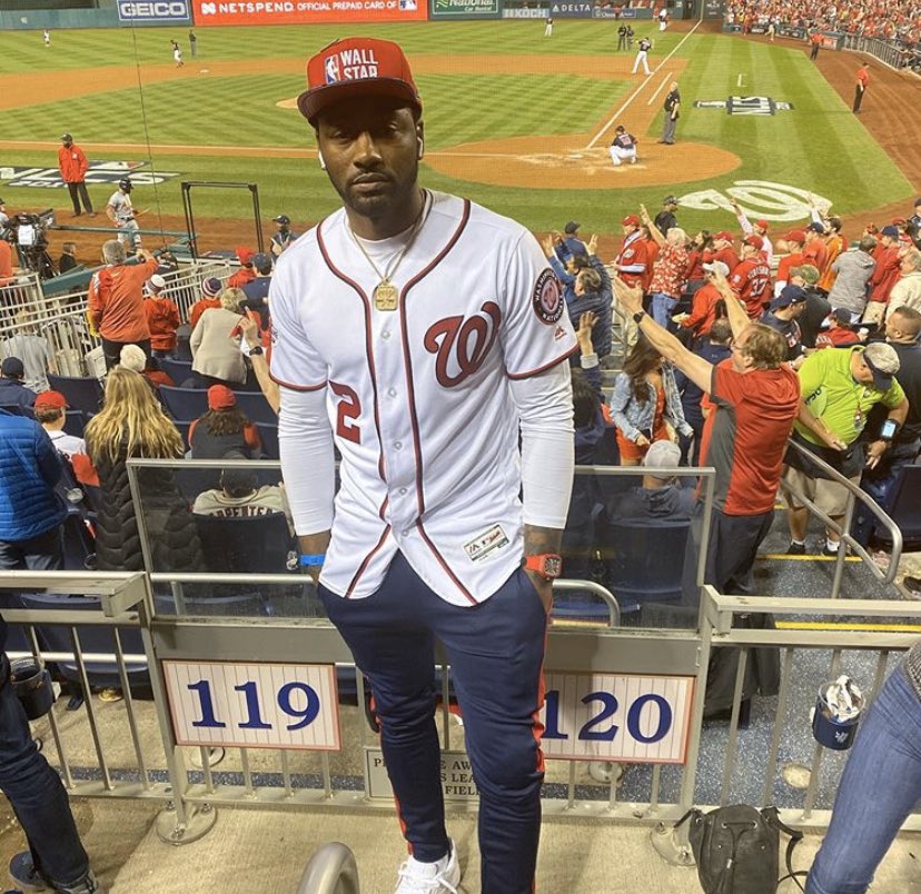 WashWizards's tweet photo. One win from the World Series! @Nationals ⚾️ 

(via IG: @JohnWall) https://t.co/xaZROuS0Rj