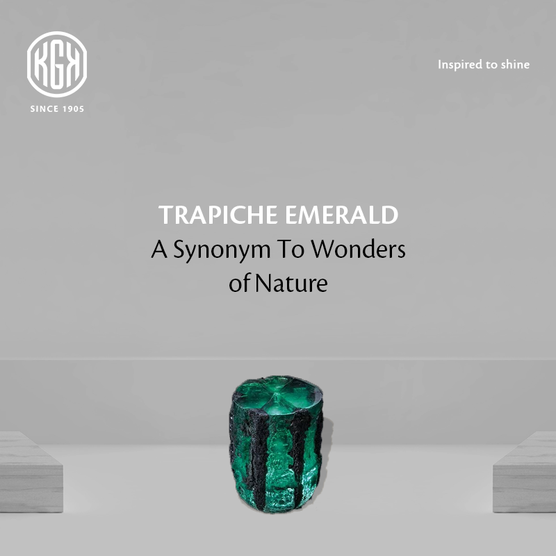 kgk_group's tweet photo. Did you know, when black carbon impurities simply mix in the chemical structure of emerald, this 6 spoke pattern of a #Trapiche Emerald is formed? Know more interesting facts about gemstones here: https://t.co/R0EQbQlSya

#KGKGroup #InspiredToShine #TrapicheEmerald #Gemstones https://t.co/sWEEqSlmPz