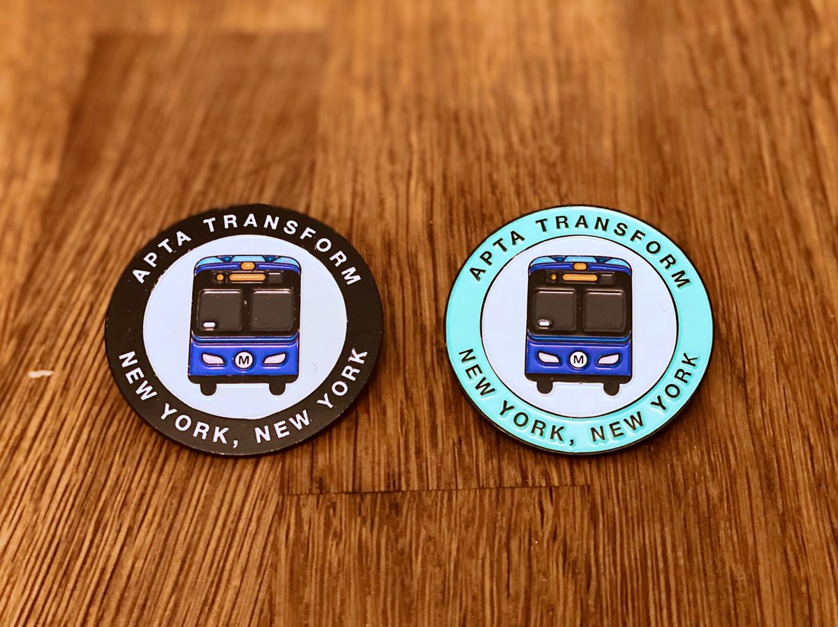 remix's tweet image. Good morning #APTAtransform19! Have you seen our limited edition @MTA bus enamel pins? Check them out below 👇🏽 and swing by booth #74 to win yours today! 🚍 #PublicTransitForAll #publictransit