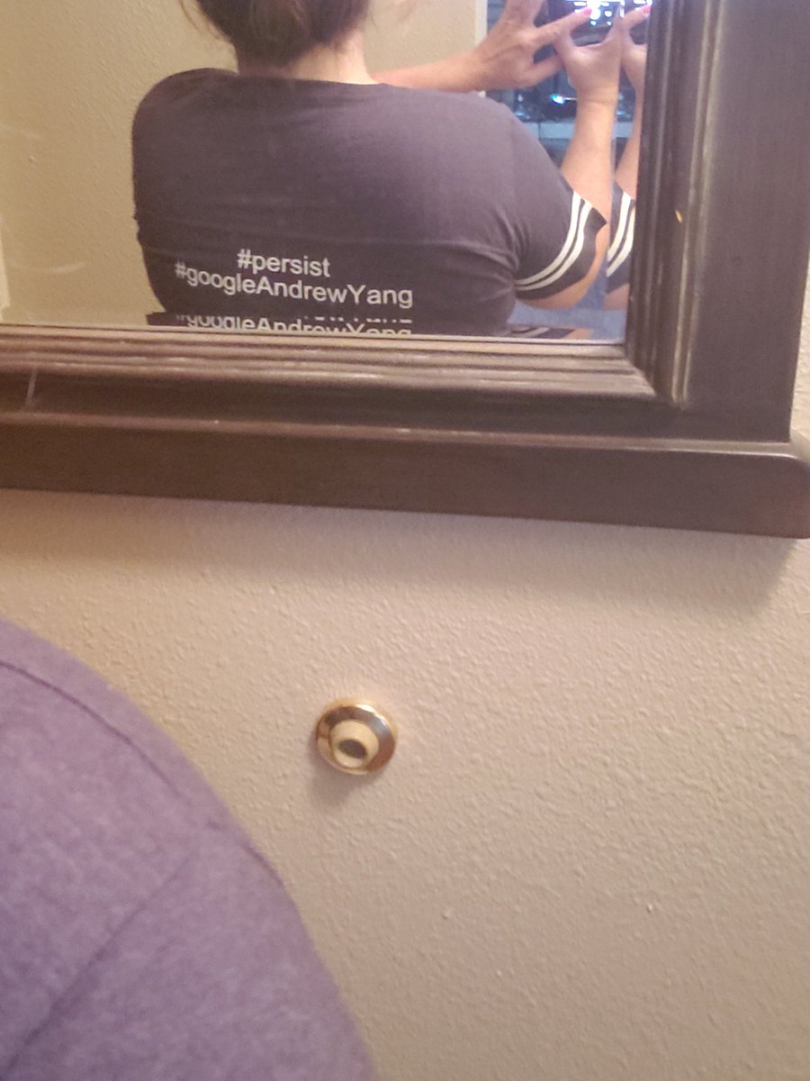 Motherchuckler's tweet image. Ontop of #yanggear I made a shirt to wear #everyday #yanggang #freedomdividend posting daily
