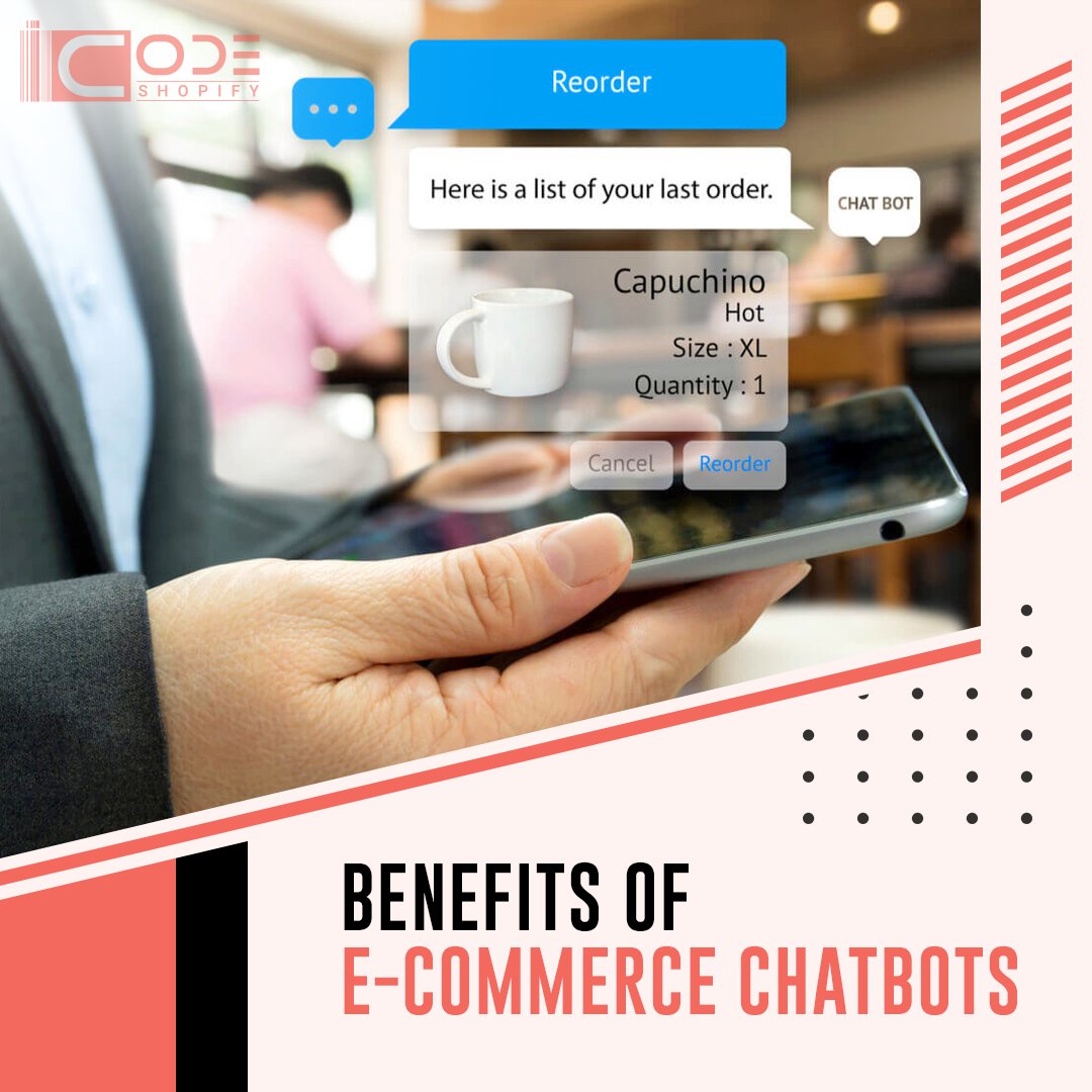 iCodeShopify's tweet image. Do you know 🤔 E-Commerce Chatbots helps to Raise Sales And Conversion Rate 📈 In Business?
Let's take a look here 👇 to understand What exactly chatbot are?
#chatbotdevelopment #chatbotdevelopmentcompany #artificialintelligence #signitysolutions