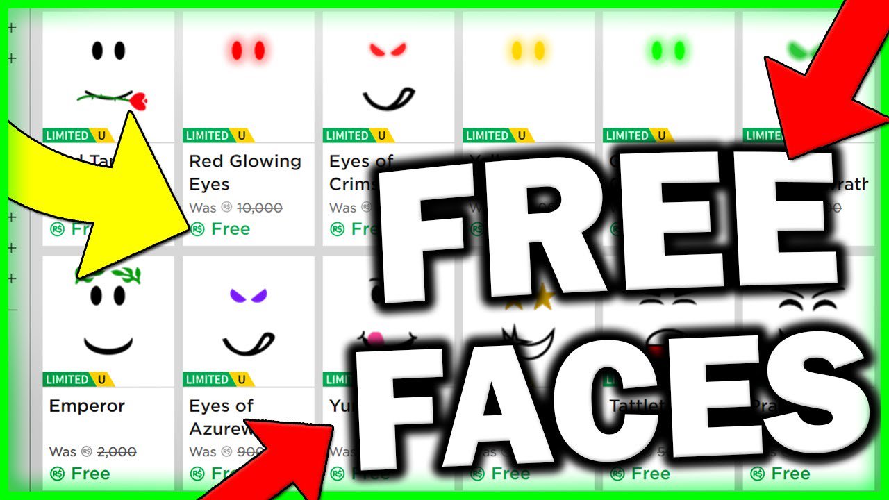 HOW TO GET FREE FACES ON ROBLOX! (WORKING) 