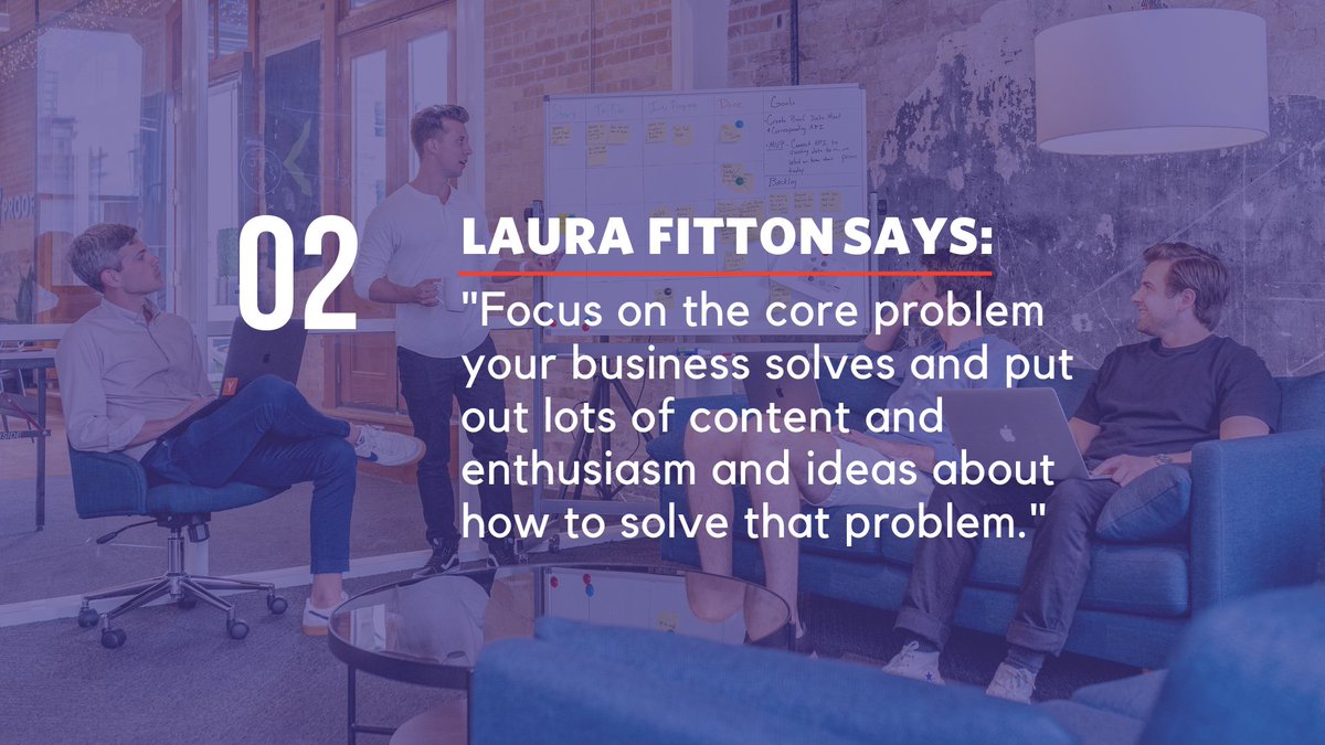 enterdusk's tweet photo. Laura Fitton says: “#Focus on the core #problem your #business #solves and put out lots of #content and #enthusiasm and #ideas about how to #solve that #problem.” https://t.co/w6YOrwufqG