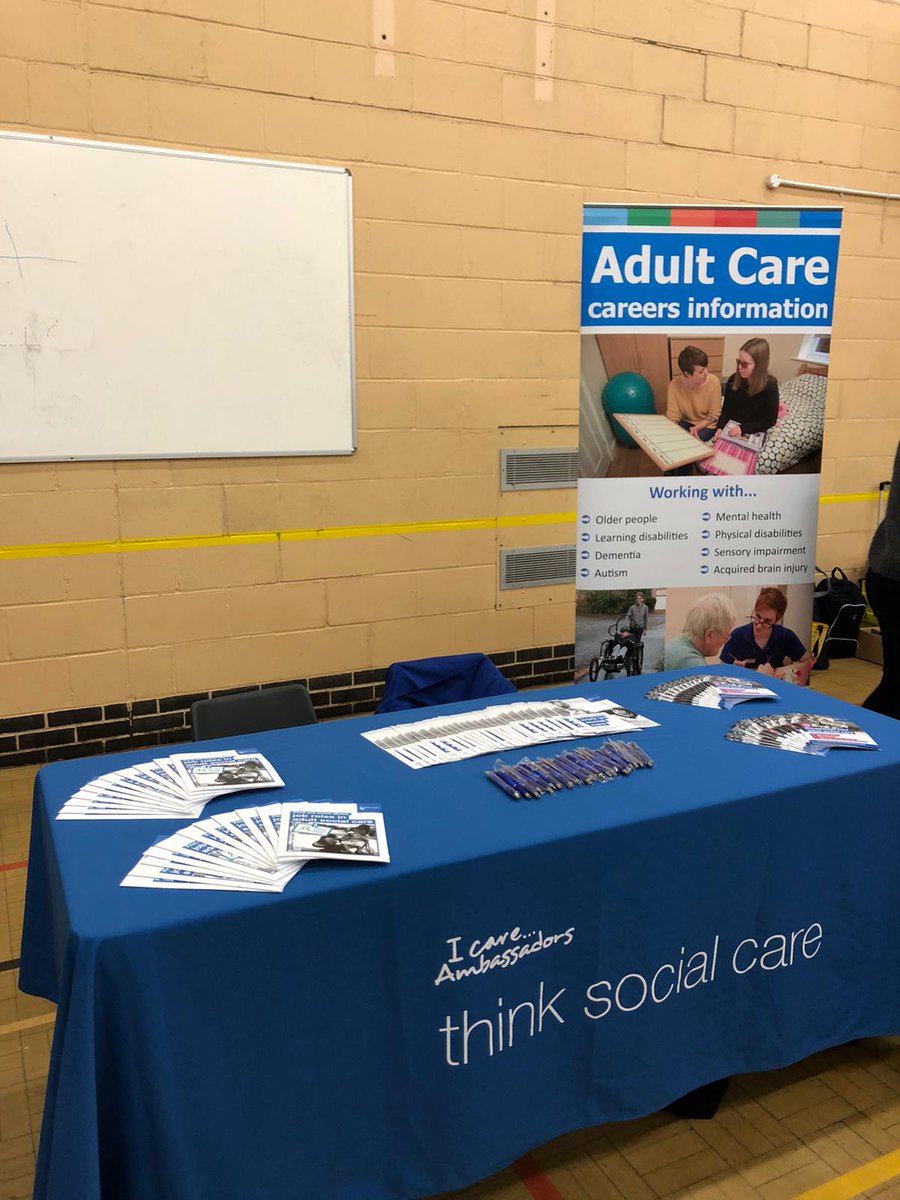 NSCSLtd's tweet photo. Katy is at Sprowston Community Academy, @sprowstonhigh, today for the Futures Event promoting careers in care. #FutureCareWorkforce https://t.co/MGeHSwr7cb