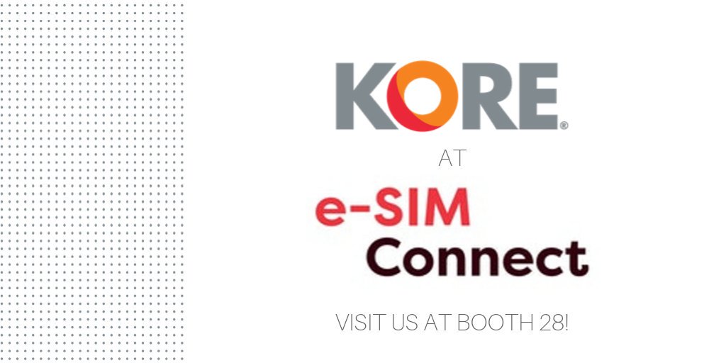 KORE_Wireless's tweet photo. If you're at #eSIMCONNECT, stop by booth 28 to learn about KORE's future-proof, cost-effective #eSIM solutions that can help your organization succeed both now and in the future. @MVNOsSeries https://t.co/Nnrbo7euMs https://t.co/we66zt2o7R