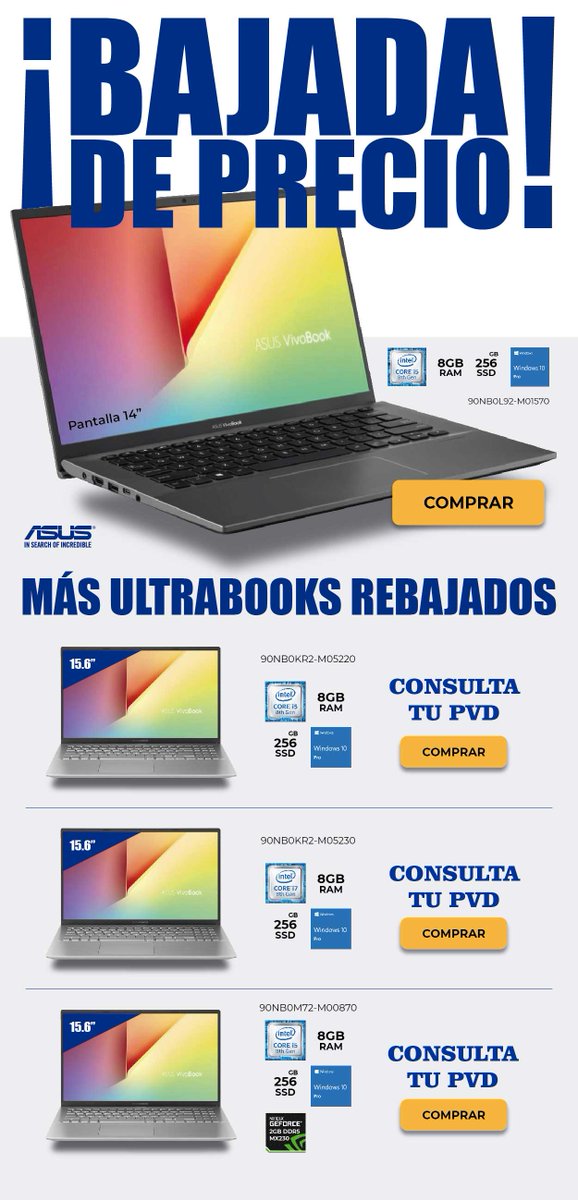dealermarket's tweet photo. #promomartes ultrabooks de @ASUSROGES ultra rebajados https://t.co/BF16hK2Wen #NonStop, #clientes, #distribution, #news, #stock, #IWMayorista, #MayoristaInformatica, #Mayorista, #style https://t.co/HiwiJW9oY3