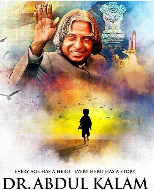 Happy birthday Dr.A.P.J. Abdul Kalam sir Missile Man A great inspiration to all youngsters 