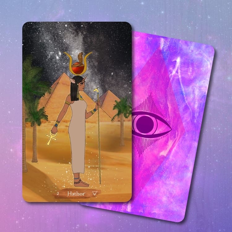 2MysticMoons's tweet photo. Hathor of "The Divine Wild: A Goddess Oracle" β¨ π β¨
.
.
.
#CosmicConsciousness #CosmicBeauty #CosmicArt #OracleCard #OracleCards #TheDivineWild #DivineFeminine #GoddessArt #GoddessOracle #ArtDeck #OracleDeck #FullMoon #MondayMood #DivineWild #BohoandIndieWild #2MysticMoons https://t.co/1cteXKhrVm