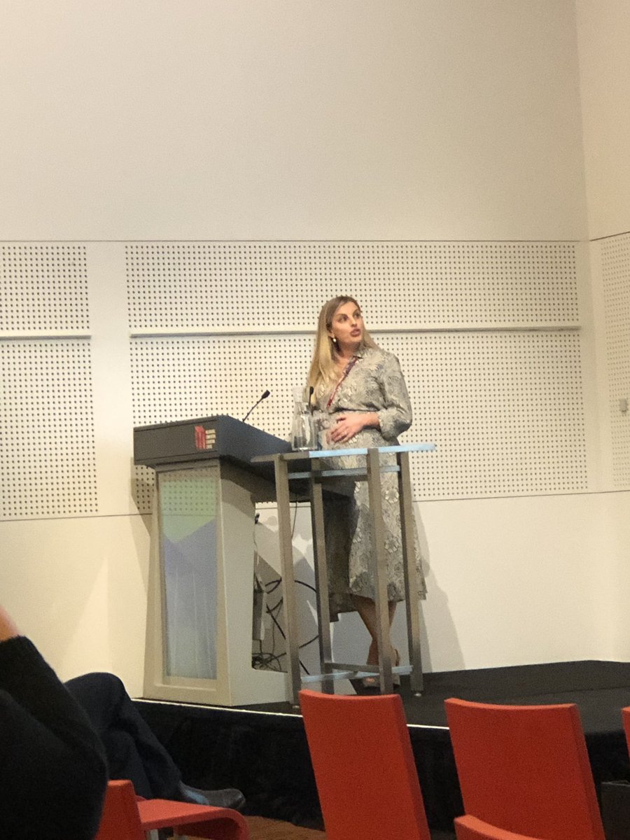 Georgia delivering a great talk on ECMO and lung disease. Redefining “unsurvivable lung disease”. And days from her own delivery! <a href="/SickKidsCCM/">SickKids Critical Care Medicine</a>