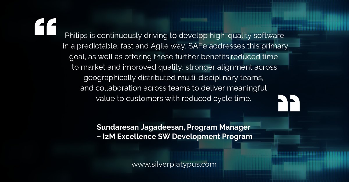 SilverPlatypus1's tweet image. Here is a case study about how Royal Philips was able to cut their release cycle time by two-thirds with SAFe: bit.ly/2R9WbqB
#agileprocess #agileteams #agiletraining #agile #kanban #projectmanagement