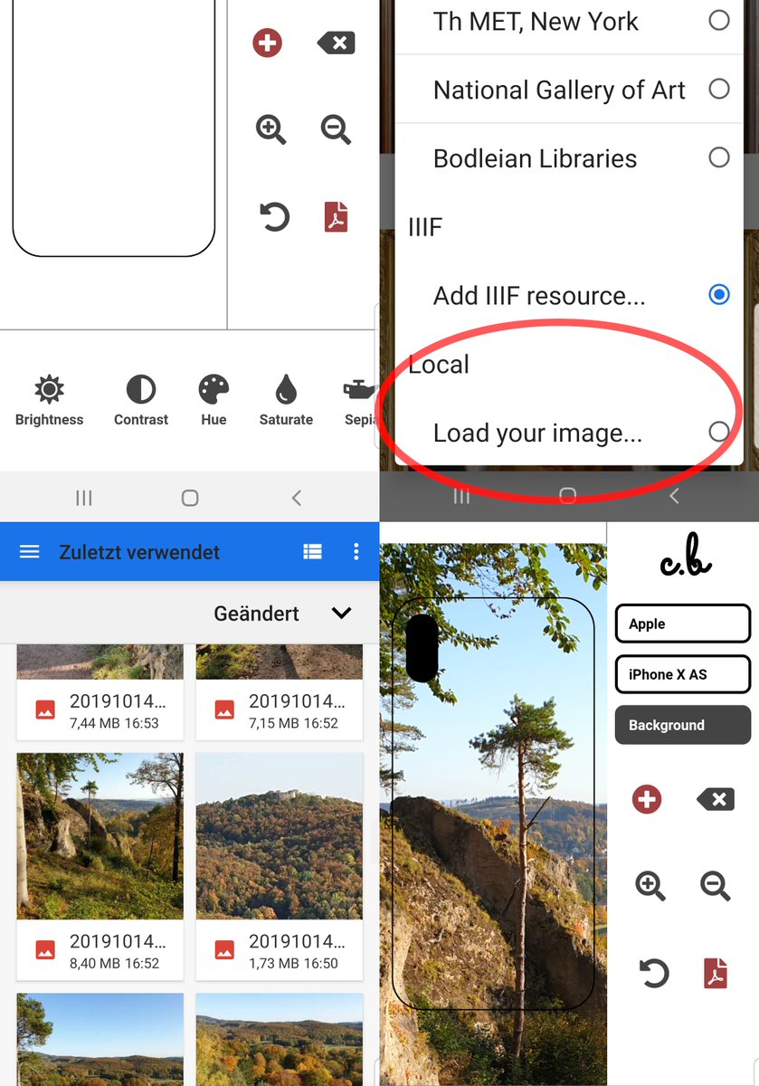cover_boutique's tweet photo. Neues Feature! Ladet Eure eigenen Bilder in https://t.co/uJD8iWQNRm – einfach am Ende der Liste "Load your image" auswählen, mit anderen Bildern kombinieren und dann wie immer als PDF 1:1 ausdrucken! Es werden keine Daten an unseren Server übertragen, alle Daten bleiben lokal. https://t.co/uEUXeV5nk4
