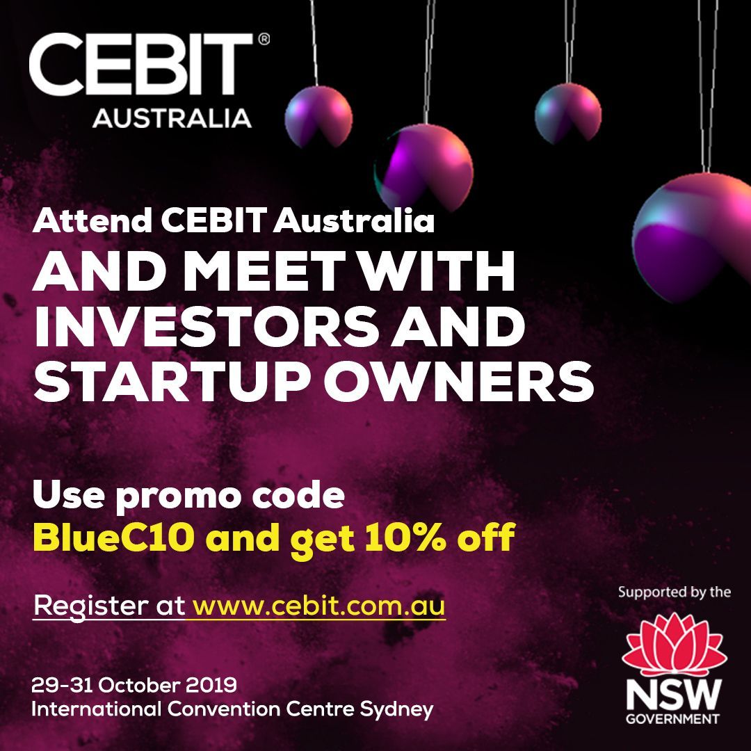 BlueChilli (@bluechilligroup) on Twitter photo Join this conversation at @CeBITAus 2019 in #Sydney to hear more about: “David and Goliath work together: why #startups and corporates should collaborate.” Join <a href="/M_WernerSydney/">Matthew Werner</a>, <a href="/sralba/">Shannon Alba</a>, <a href="/JuliaSuh_/">Julia Suh</a> & <a href="/JL_Christiansen/">Jess Christiansen-F</a>.
Get 10% of with code: BlueC10
cebit.com.au/ticket-prices/ Join this conversation at @CeBITAus 2019 in #Sydney to hear more about: “David and Goliath work together: why #startups and corporates should collaborate.” Join <a href="/M_WernerSydney/">Matthew Werner</a>, <a href="/sralba/">Shannon Alba</a>, <a href="/JuliaSuh_/">Julia Suh</a> & <a href="/JL_Christiansen/">Jess Christiansen-F</a>.
Get 10% of with code: BlueC10
cebit.com.au/ticket-prices/