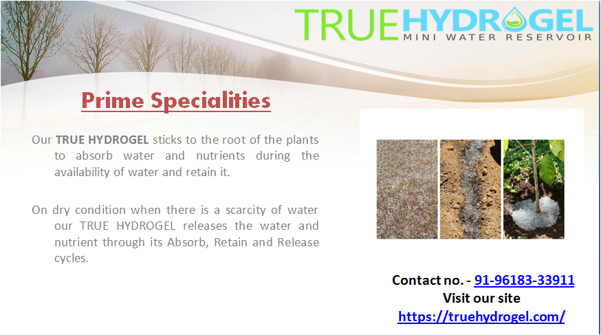THydrogel's tweet photo. #PrimeSpecialities is one of the best hydrogel manufacturers and suppliers in Hyderabad (India). 
Make contact with us @9618333911 and purchase the quality #hydrogel products for commercial use.
#hydrogel_in_agriculture
#hydrogel_agriculture
#hydrogel_for_agriculture https://t.co/1rpSkLbrHO