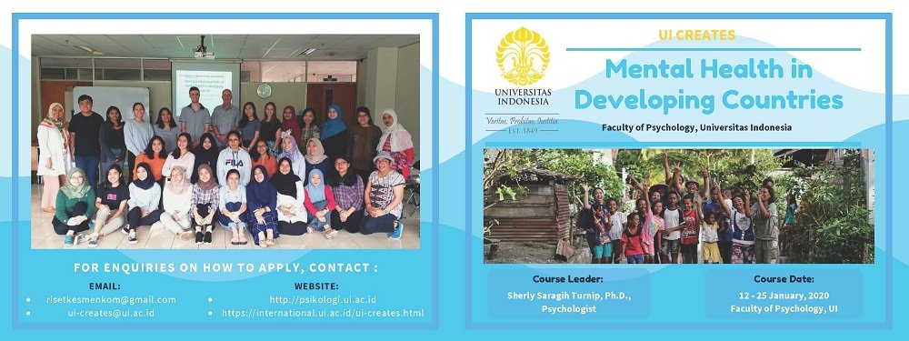 psikologi_ui's tweet image. UI Creates: Mental Health in Developing Countries

For enquiries  on how to apply, contact:

Email:
risetkesmenkom@gmail.com
ui-creates@ui.ac.id

Website:
psikologi.ui.ac.id
international.ui.ac.id/ui-creates.html

#fpsiui
#fpsikologiui
#universitasindonesia