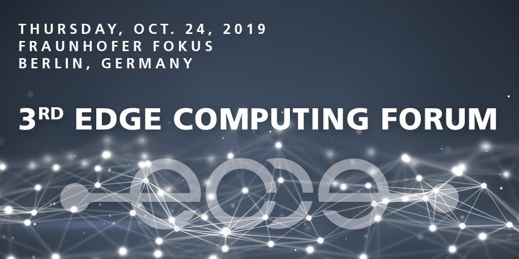 IIoT_Center's tweet photo. For our network: 20% discount (code "SUPCAXPL") to join the 3rd #EdgeComputing Forum (ECF) on October 24th, 2019 at Fraunhofer FOKUS in #Berlin. The future of #CloudComputing is distributed. We've speakers from many interesting industrial partners.Details: https://t.co/CDMyfpC5IN https://t.co/yQxtiX6HSD
