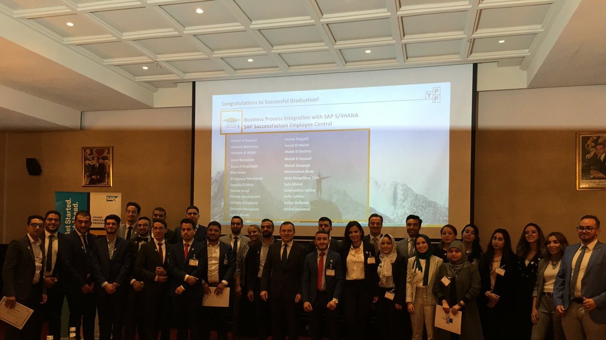 MJM__DXB's tweet photo. #SAPTDI goes Francophone Africa! All the best to the young talents in #Morocco who graduated yesterday as #SAP Certified Consultants! Excited to announce the launch of the Young Professional Program in #Tunisia and #Algeria to begin in January. @sap4good @FredAlran @SAPAfrica https://t.co/bM632EfbhH