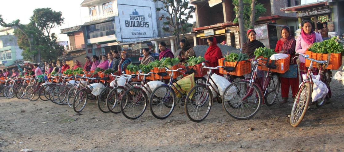 UNDPNepal's tweet photo. @Ayshaniee @UN_Nepal @UNDPasiapac @UNICKathmandu @SdgNepal @mowcsc_nepal @unwomennepal โThe bicycle changed my life,โ says Khagisara Regmi, one of 55 women in Charkune who received entrepreneurship training, along with a bicycle and crates to carry vegetables through #MEDEP supported by @dfat. On the Intโl #RuralWomenDay, read their story https://t.co/9FQEUebg69 https://t.co/JmctEsFqxX