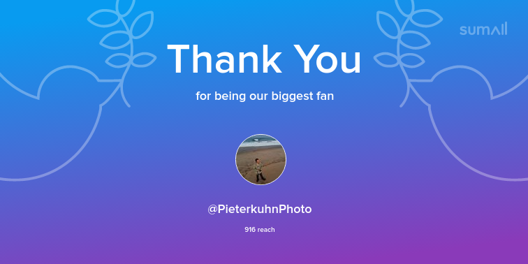 Our biggest fans this week: PieterkuhnPhoto. Thank you! via sumall.com/thankyou?utm_s…