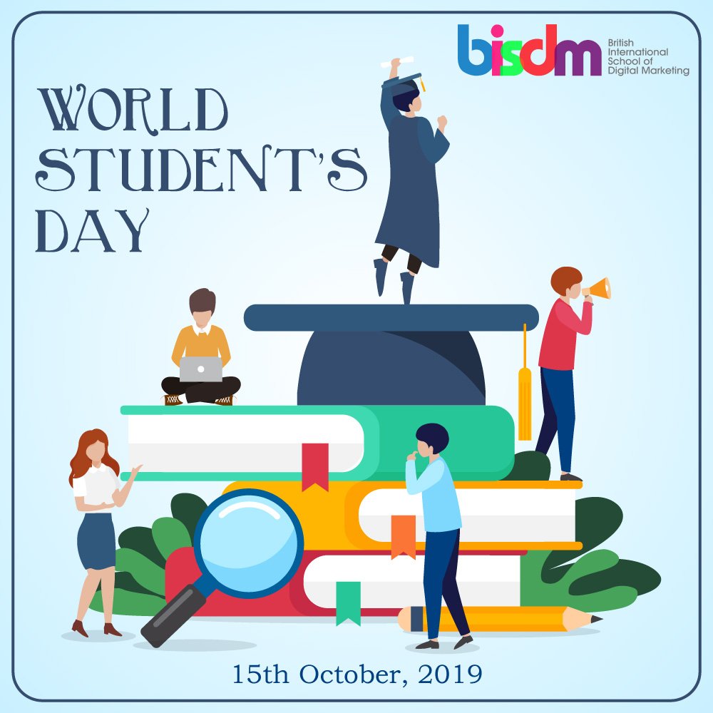 thebisdm's tweet photo. Each Day
Each Effort will bring you Closer to your Goals With BISDM
So Keep Working Hard on Daily Basis to Enjoy Success in Every Exam
Best wishes on #StudentsDay to You 🎓🎓🎒👨‍💻👨‍🎓✍️ https://t.co/ZoLj0dooR0