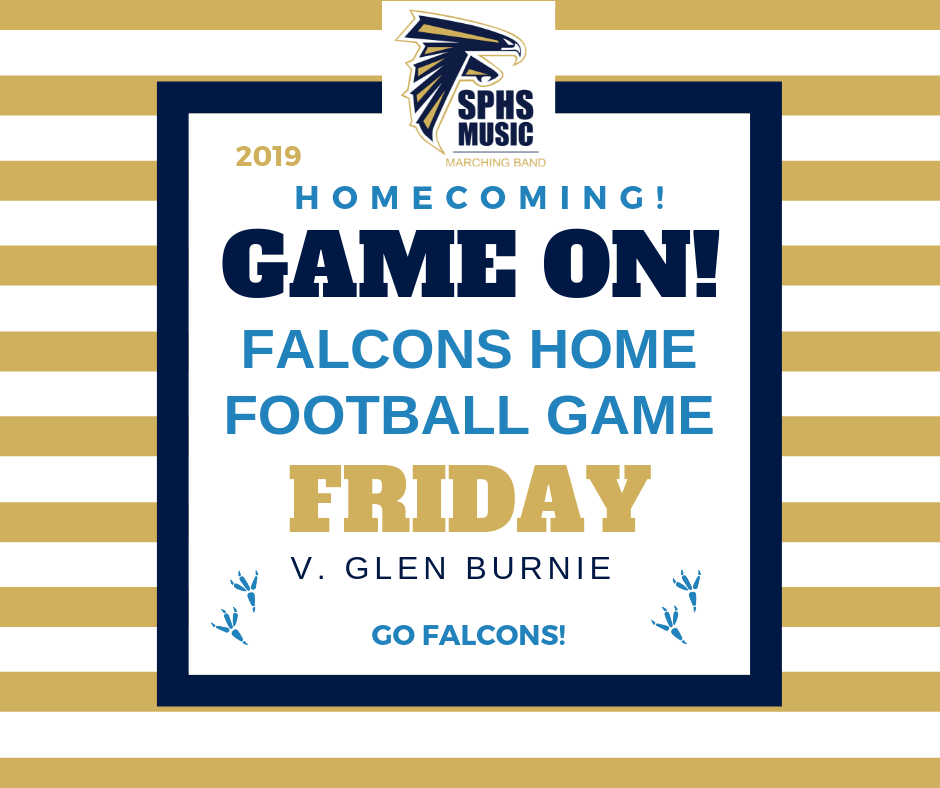 Homecoming Week festivities continue...  Falcon Friday is just a few days away!  Go Falcons!
#bandtogether #sphsmusic #gofalcons