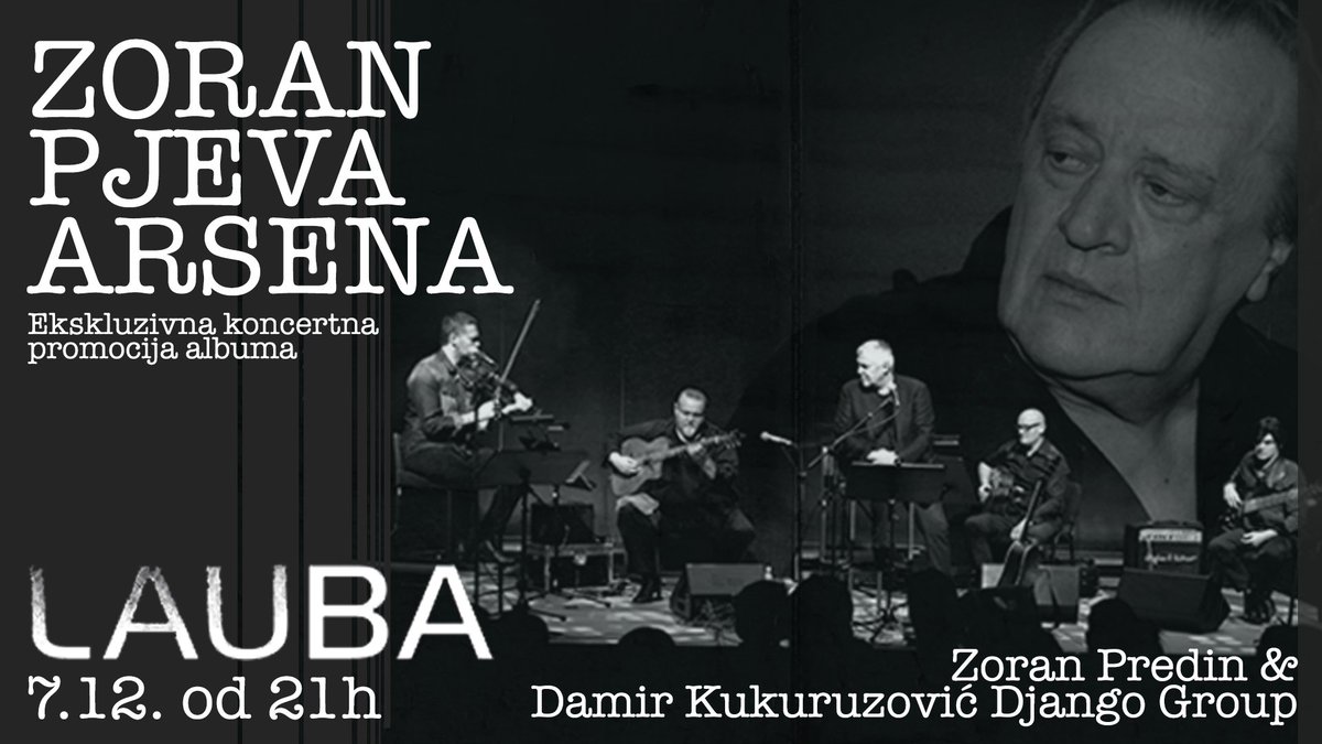 Četvrti singl Zorana Predina &amp; Damir Kukuruzović Django Group uoči ekskluzivne koncertne promocije u Laubi - mailchi.mp/polakmedia/naj…