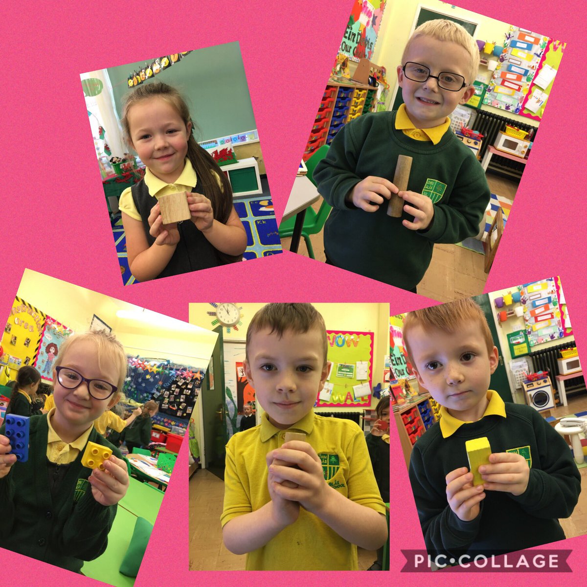 CGPrimary's tweet photo. These superstars have been busy finding 3D shapes around the classroom! #CGPMD https://t.co/6YgOigS51Y
