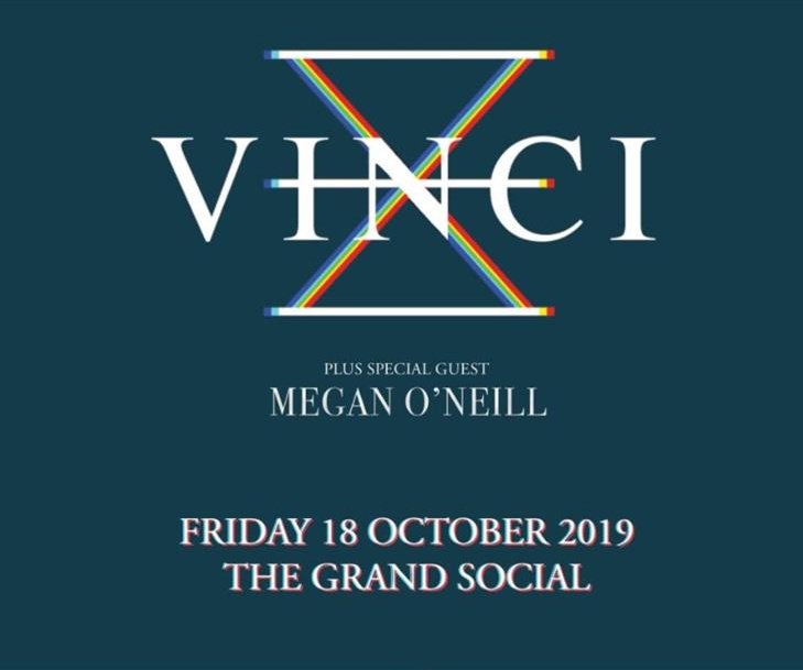 Cannot WAIT for Friday!! 🙌 IT'S BEEN TOO LONG! Special guest, @meganoneill, will be bringing some Nashville flavour to <a href="/TGSDublin/">The Grand Social</a>. We'll be bringing heat! 

Limited tickets remaining:
bit.ly/VINCI-GS