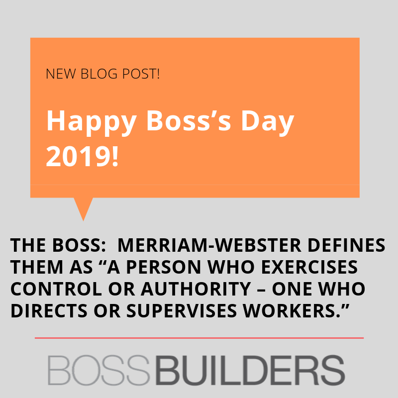 thebossbuilders's tweet photo. Boss's Day is tomorrow. It seems like it was a holiday made for us! 😎
Check out today's #blogpost https://t.co/fRKz8LaXBB
How are you celebrating your boss?
#bossday #bossbuilders #nationalbossday #bosses #blogger #humanresources #celebratebosses #beagoodboss https://t.co/I6ki1cMsSa