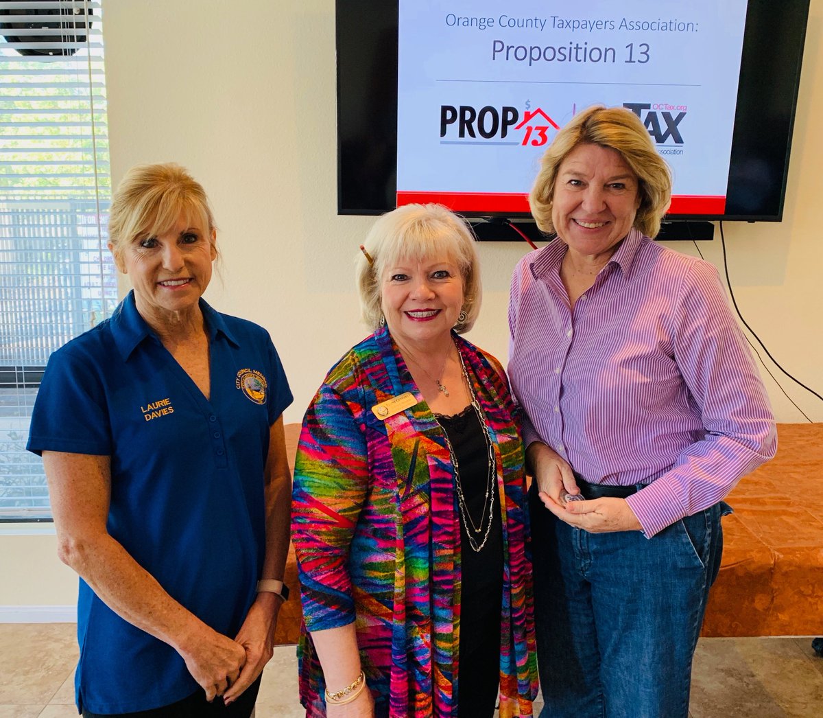 Over the weekend, I attended an educational event on split roll tax and Prop 13 that was hosted by Councilmember Elaine Gennaway at the Kite Hill Community Clubhouse. A special thank you to OC Taxpayer Association President Carolyn Cavecche for her presentation. #AD73
