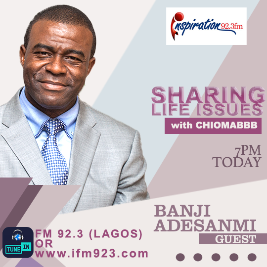 EvangelistBee's tweet photo. EVANGELISTBEE
is on
SHARING LIFE ISSUES
on
Inspiration FM 92.3 Lagos
Today at 7pm.
Host: @Chiomabbb
Join at FM92.3 or listen online at https://t.co/lt5cQI3eRC
EVB
#AskEVB #inspaya #EVB https://t.co/rivNWBqojm