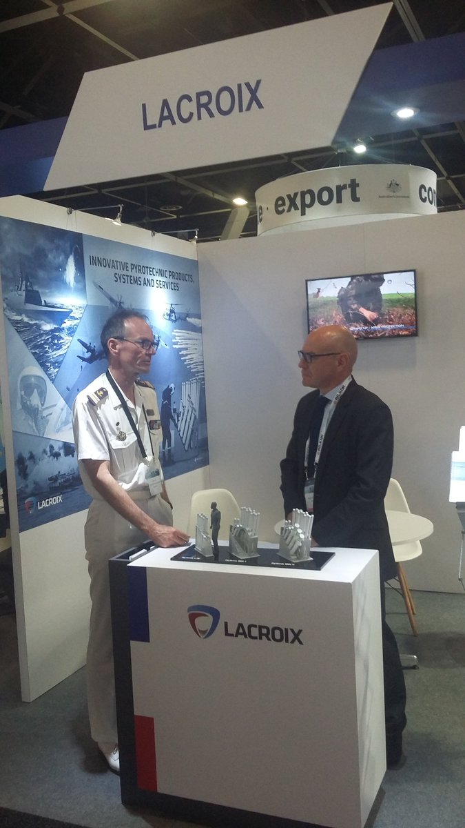 LACROIX_Defense's tweet photo. #ThePlaceToBe! Throwback @Pacific2019Expo few add. pics from @LACROIX_Defense BizDev talks with industrial Australian SME’s about #Industry #Engineering #Defence #Trade & French DA from @MarineNationale nationale & @FranceAustralia about #SEALIR #SEALEM #CNR and #SYLENA_DLS https://t.co/R3ZOYuuqNq