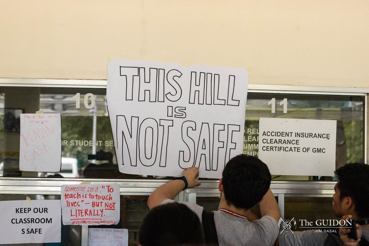 TheGUIDON's tweet photo. IN PHOTOS: Students, staff, and professors from the Loyola Schools protested in light of the sexual misconduct allegations against members of the faculty and the administration’s supposed lack of accountability. 

https://t.co/XtcKymTjoP

Photos by Jim Dasal and Alexis Wang https://t.co/k67D238Vpn
