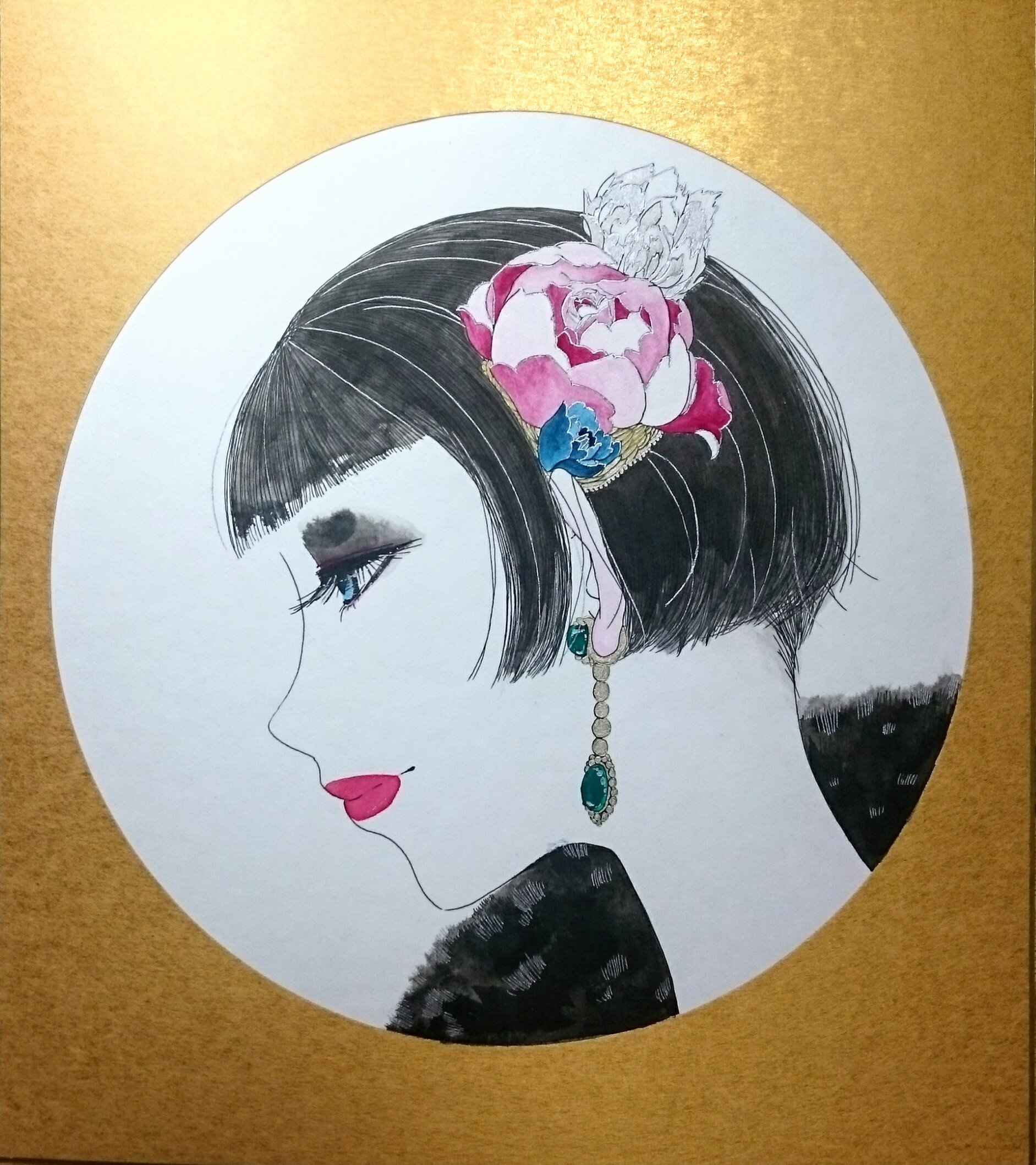 和 K 新作 ピエリス ｰ Al Twitter 黄昏のきみ 憂いのある横顔は夕暮れのように美しく寂しい 口づけのしたくなる白い首筋は きっと軟らかな赤らむ耳朶は 私に触れることを許してもらえないだろうか 秋月モダンガール モダンガール 大正浪漫 モダン