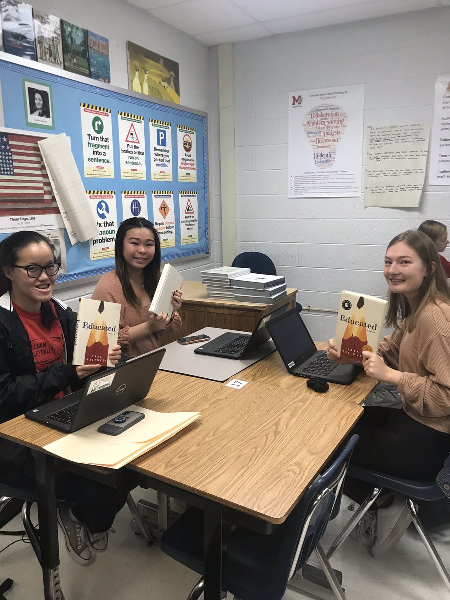 MrsLanghorne's tweet photo. It’s all about Ss voice and choice in @ltbeskenis #APLanguage class. Ss discuss their nonfiction choice books #leapoflearning #McVentures #HighlandersReflect @mcleanhigh @FCPSR2 https://t.co/sJ4m4NM8It