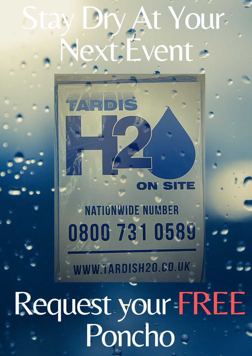 TardisH2O's tweet photo. Need water services? Visit our dedicated water site https://t.co/meNeL3fKLw, in the mean time, request your FREE poncho! #water #services #request #dedicated #site #givingback https://t.co/h2X0HmocYp