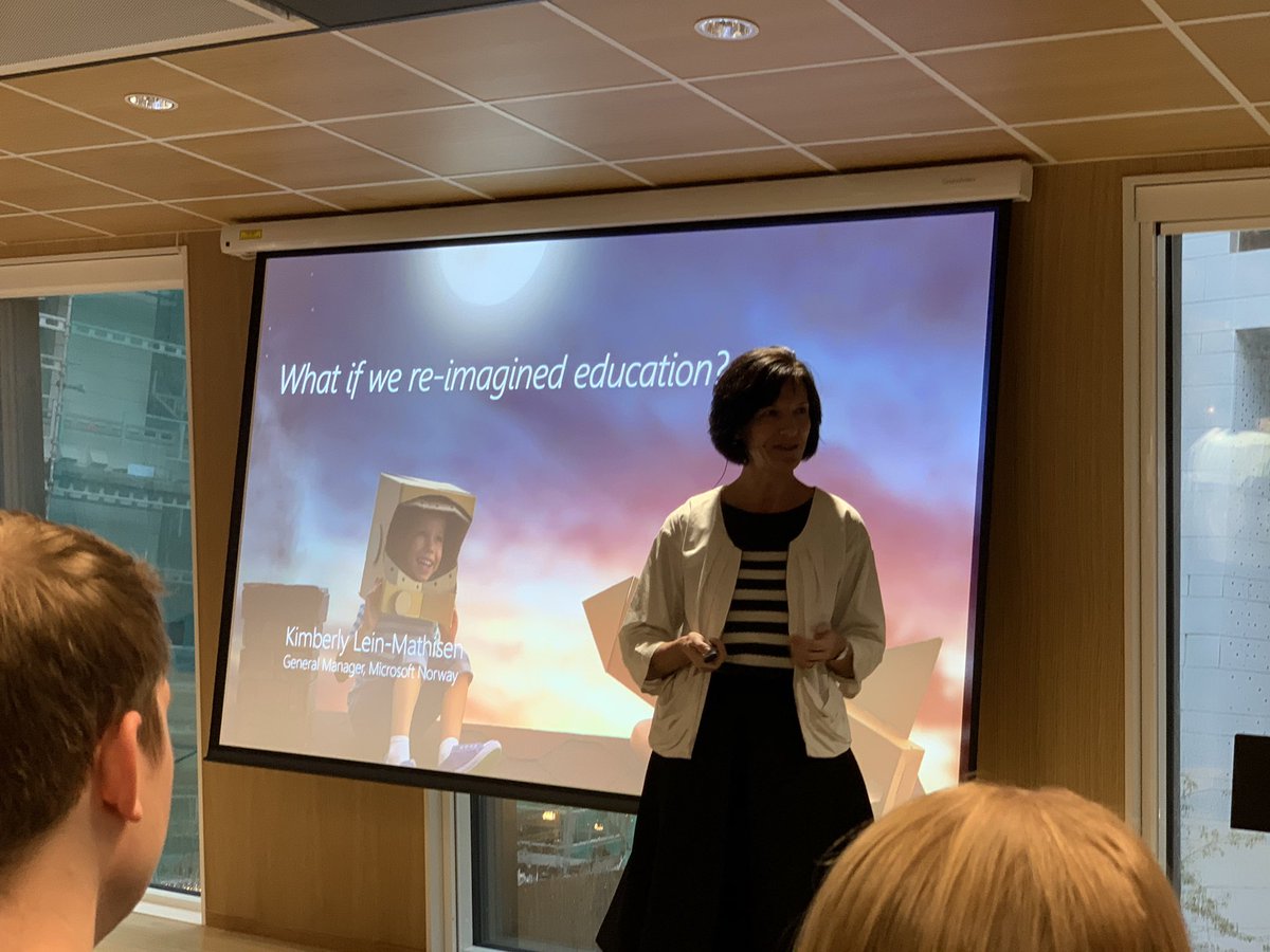 SkoolerEdu's tweet photo. It’s been an inspiring day @MSUtdanning #edudag in Oslo 🇳🇴 Kicking off the day with @KLeinMath1 showing us the endless power of technology and education! Loved @mtholfsen’s demo of the amazing learning tools in #Office365 - helping students achieve more and gain independence🌟🌟 https://t.co/A3qg00M4Fn
