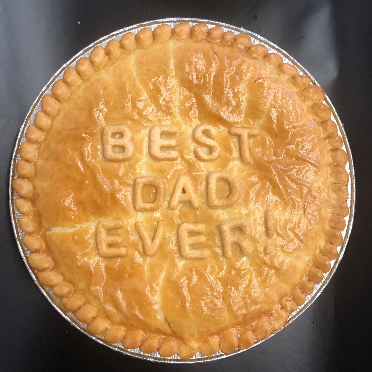 personalised pie dish