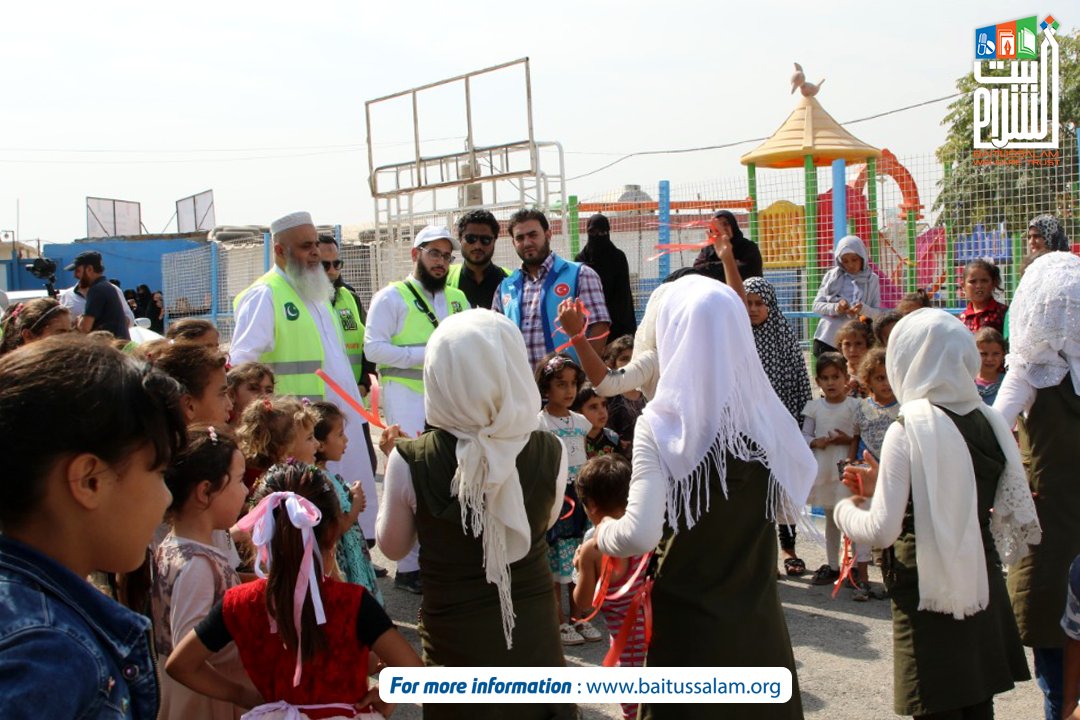 Baitussalam_Org's tweet image. Few highlights from Baitussalam delegation’s visit to Aisha camp for Syrian orphans and widows.
Partner:@DiyanetVakfi 
.
.
.
#RebuildSyria #SupportSyrianChildren #HelpSyria
#education #watersupply #foodbank #shelter #medicalaid #syria
#ambulancesrvice #syrianrefugees #breadplant