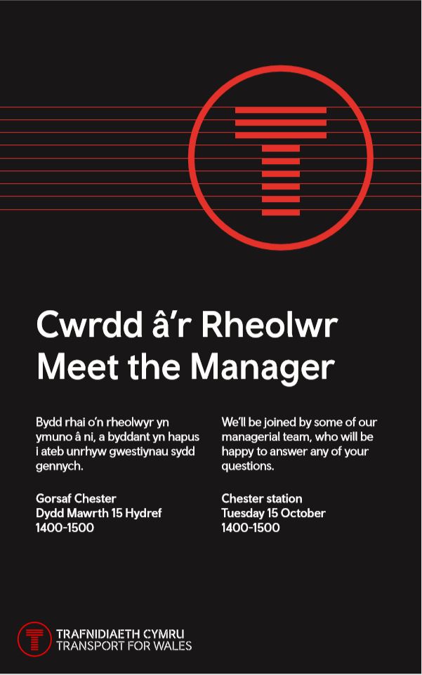 Trafnidiaeth Cymru Trenau Transport For Wales Rail Hi Jack We Are Holding These Across Wales This Week Tomorrow We Ll Be At Machynlleth Swansea On Thursday And Cardiff On Friday Owen