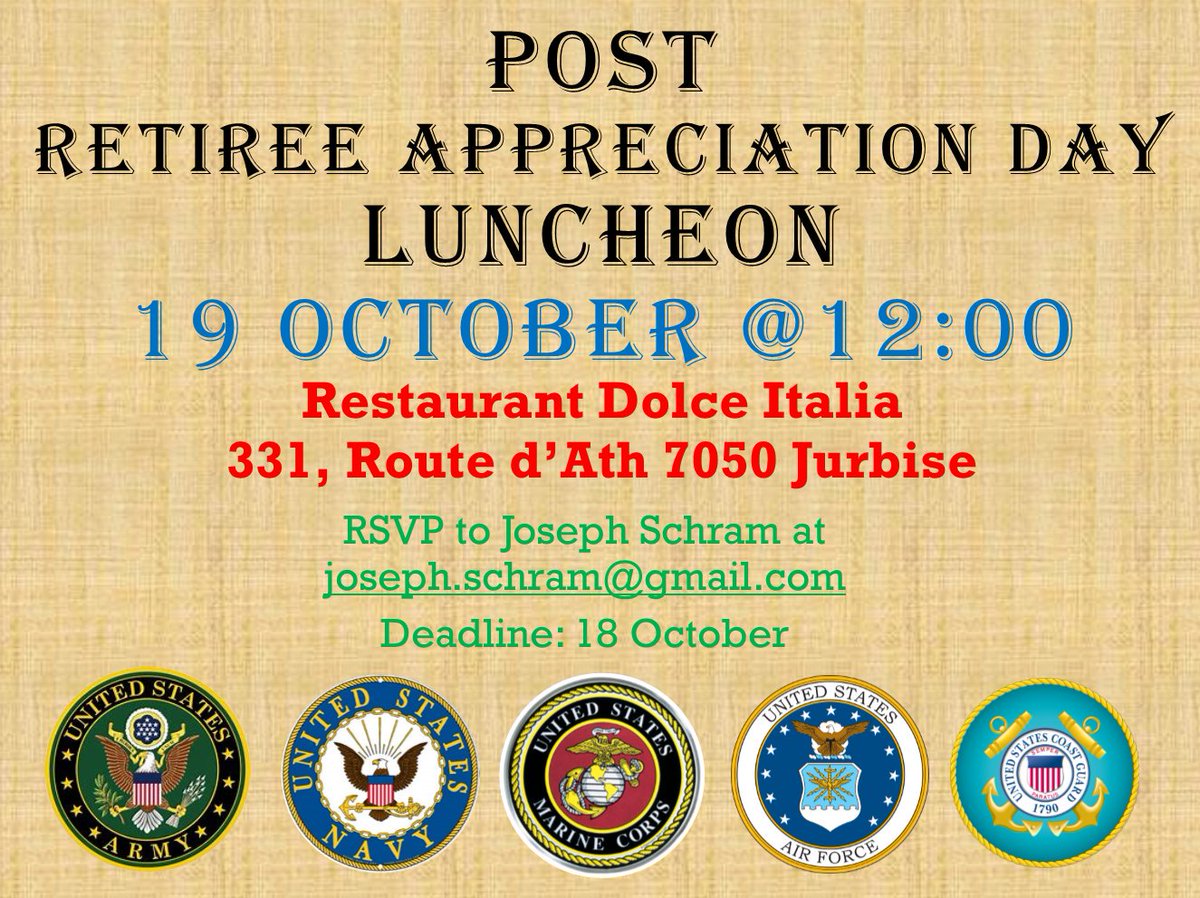 PostBe02's tweet image. Retiree Appreciation Day