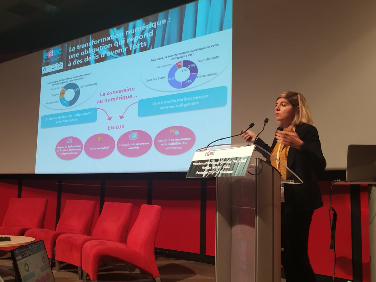Viavoice (@viavoice_paris) on Twitter photo Notre directrice associée Maïder Beffa était à la conférence de l'<a href="/EDEC_TMC/">Textiles Mode Cuirs</a> pour parler de la transition numérique des entreprises.
Retrouvez toutes nos actualités sur notre site institut-viavoice.com Notre directrice associée Maïder Beffa était à la conférence de l'<a href="/EDEC_TMC/">Textiles Mode Cuirs</a> pour parler de la transition numérique des entreprises.
Retrouvez toutes nos actualités sur notre site institut-viavoice.com