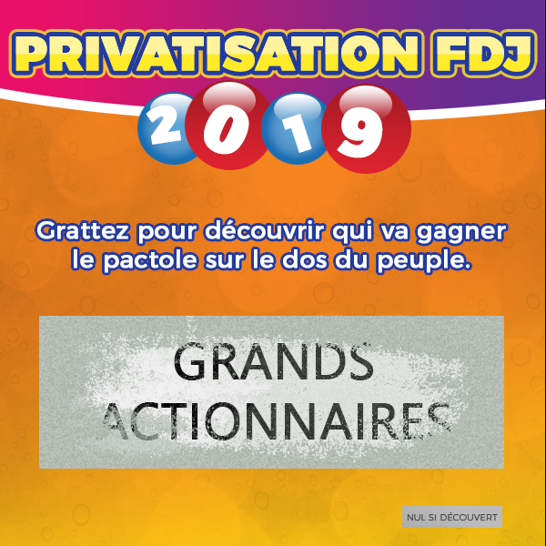 worldtvdesinfo's tweet photo. Enfin ! 👏
#ADP et la #FDJ ne rapportaient plus que quelques centaines de millions par an. 🙁
#PrivatisationFDJ https://t.co/fbKqSthAW1