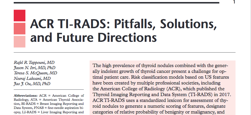 Ti Rads Chart