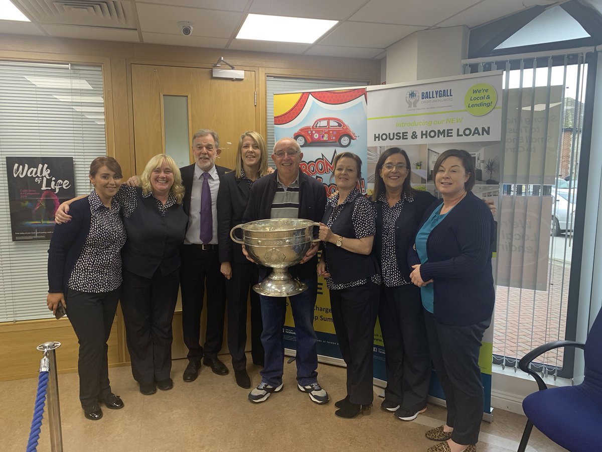 The Sam Maguire Comes To Visit!!! Many thanks to Mark Cooper for bringing this very special guest in to our Ballygall office today! What a team, congratulations <a href="/DubGAAOfficial/">Dublin GAA</a>